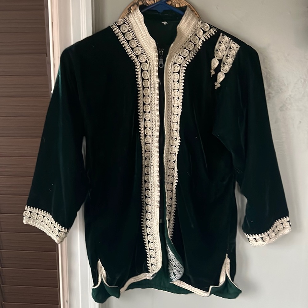 Emerald Green Vintage European Top Small/Medium